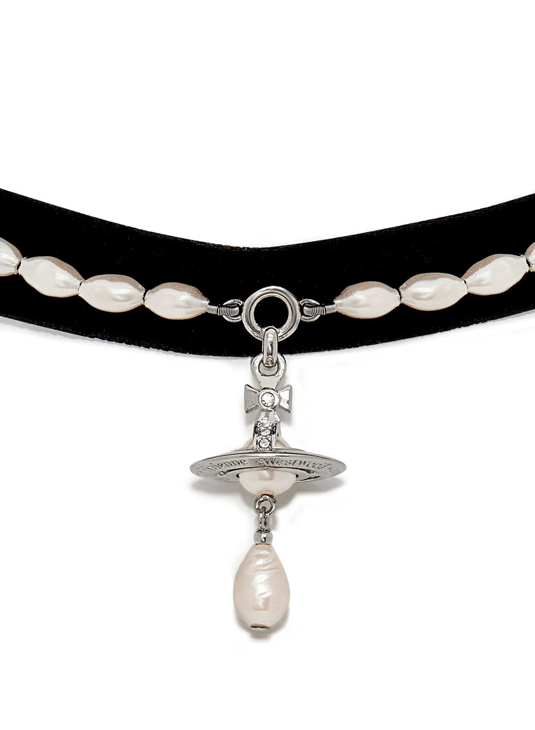 Aleksa Choker - Silver/Black - 63030026-02P237-CN