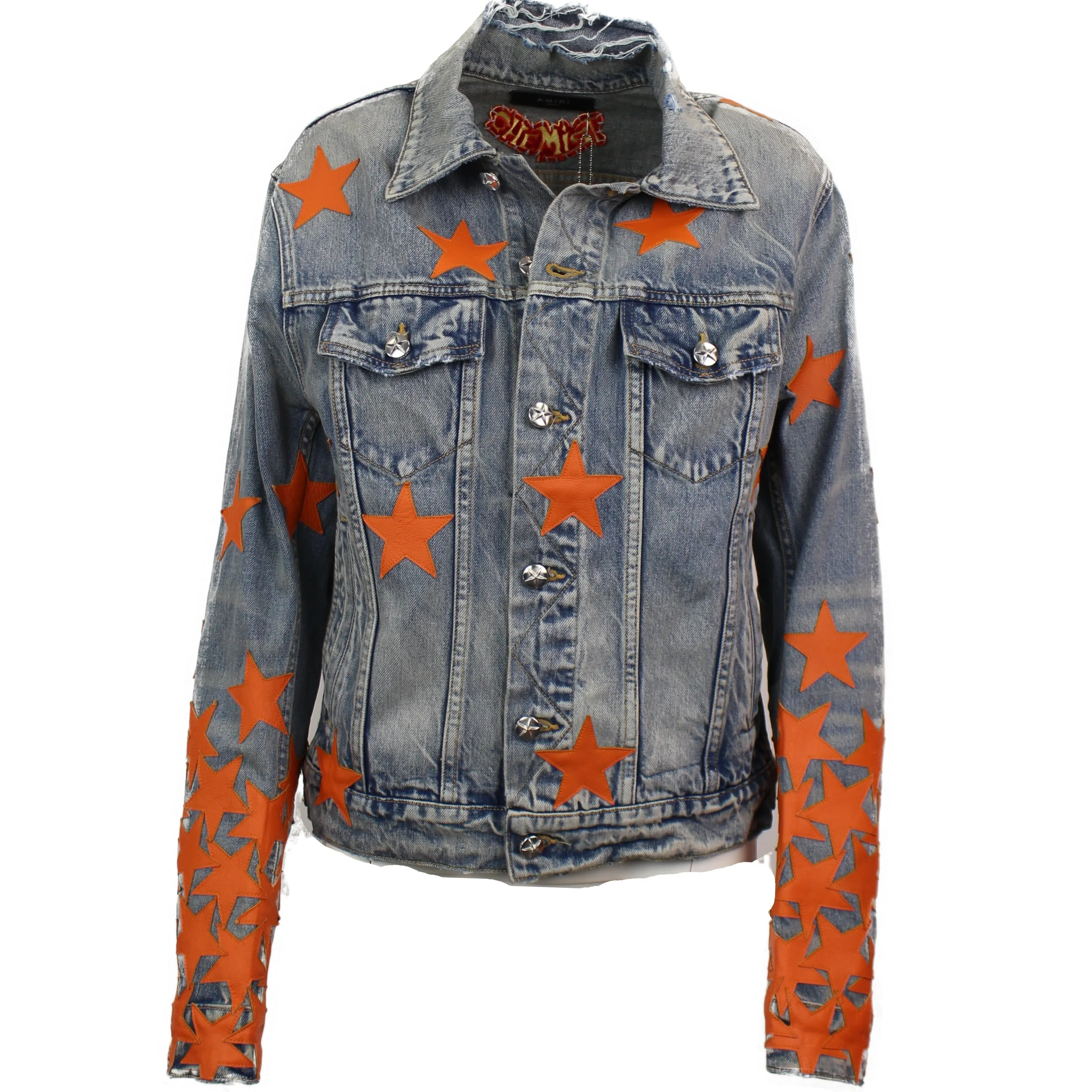 Amiri CHEMIST STAR TRUCKER Clay Indigo Denim Jackets