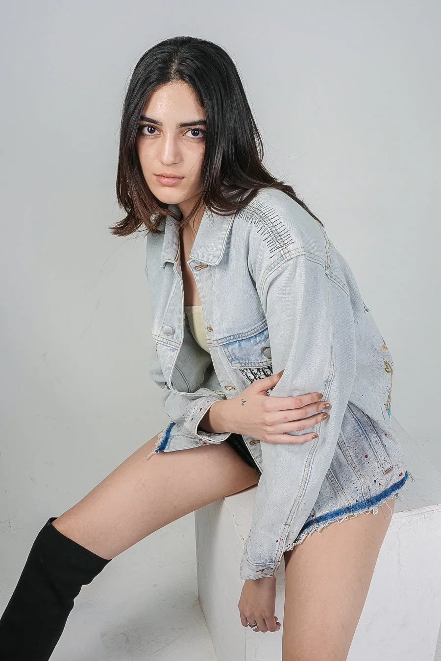 AUDREY 'IT'S A CHICK AFFAIR' - ICE BLUE VALKYRE JACKET