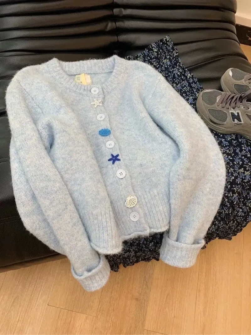 Autumn Days Retro Buttoned Sweater Warm Knit Essentials