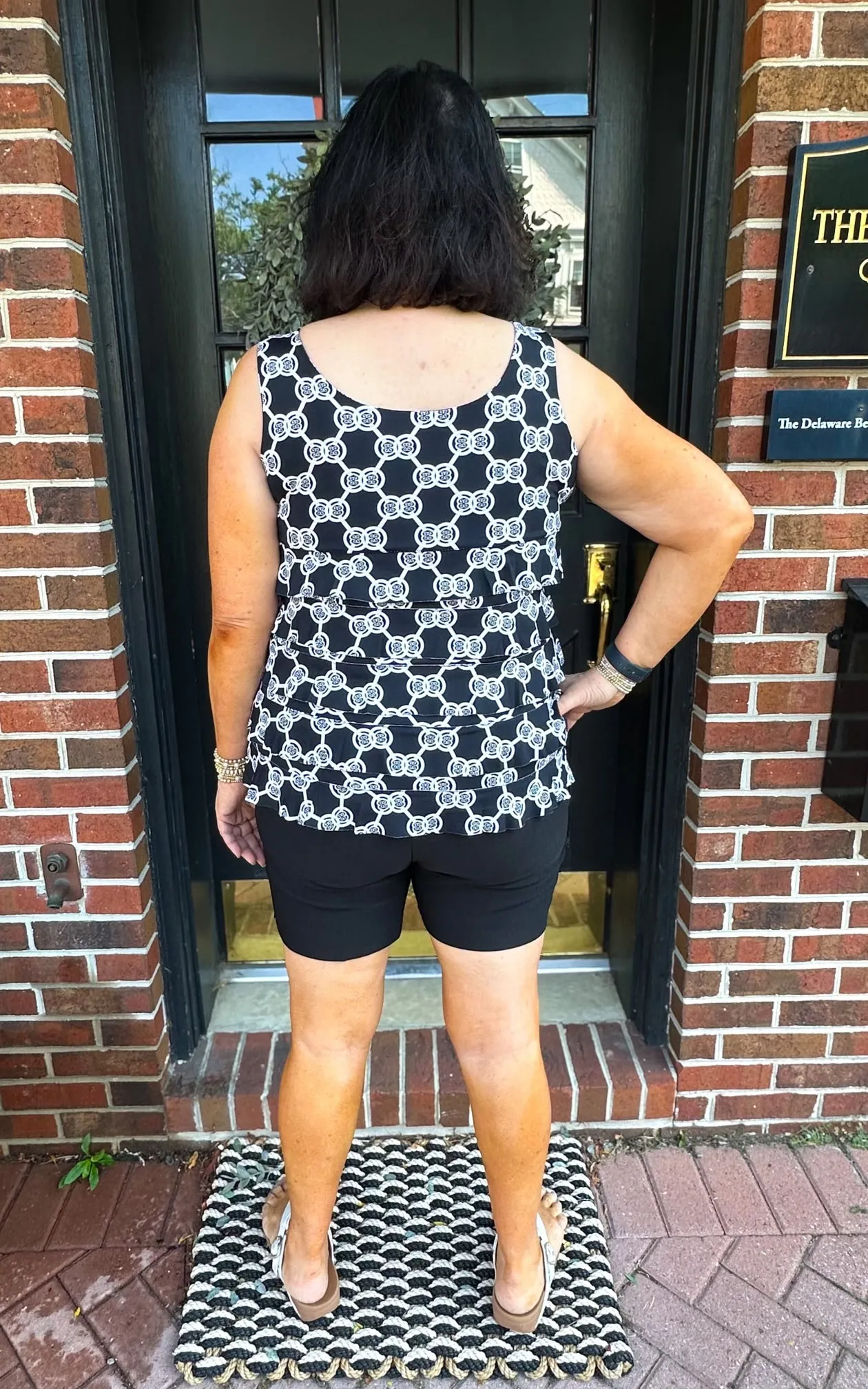 Bangladine by Lulu B Black Pull-On Shorts with Side Vents