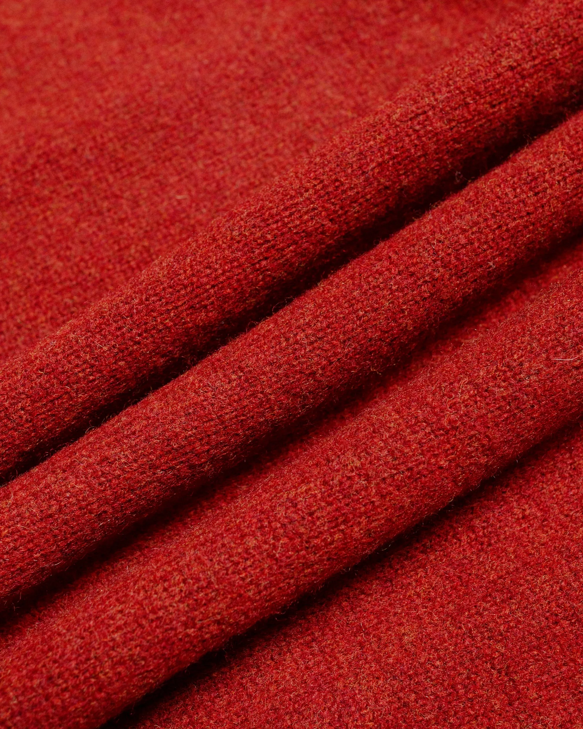 Beams Plus Knit Polo 9G Burgundy