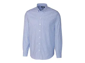 Cutter & Buck Stretch Oxford Stripe Mens Big and Tall Long Sleeve Dress Shirt