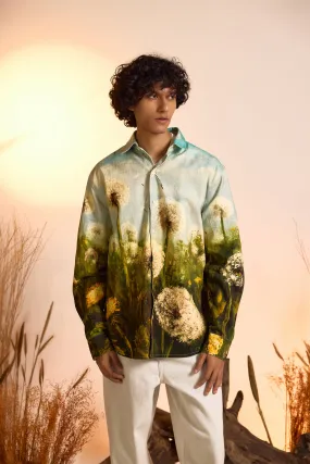 Dandelion Dreamscape Twill Overshirt-Men