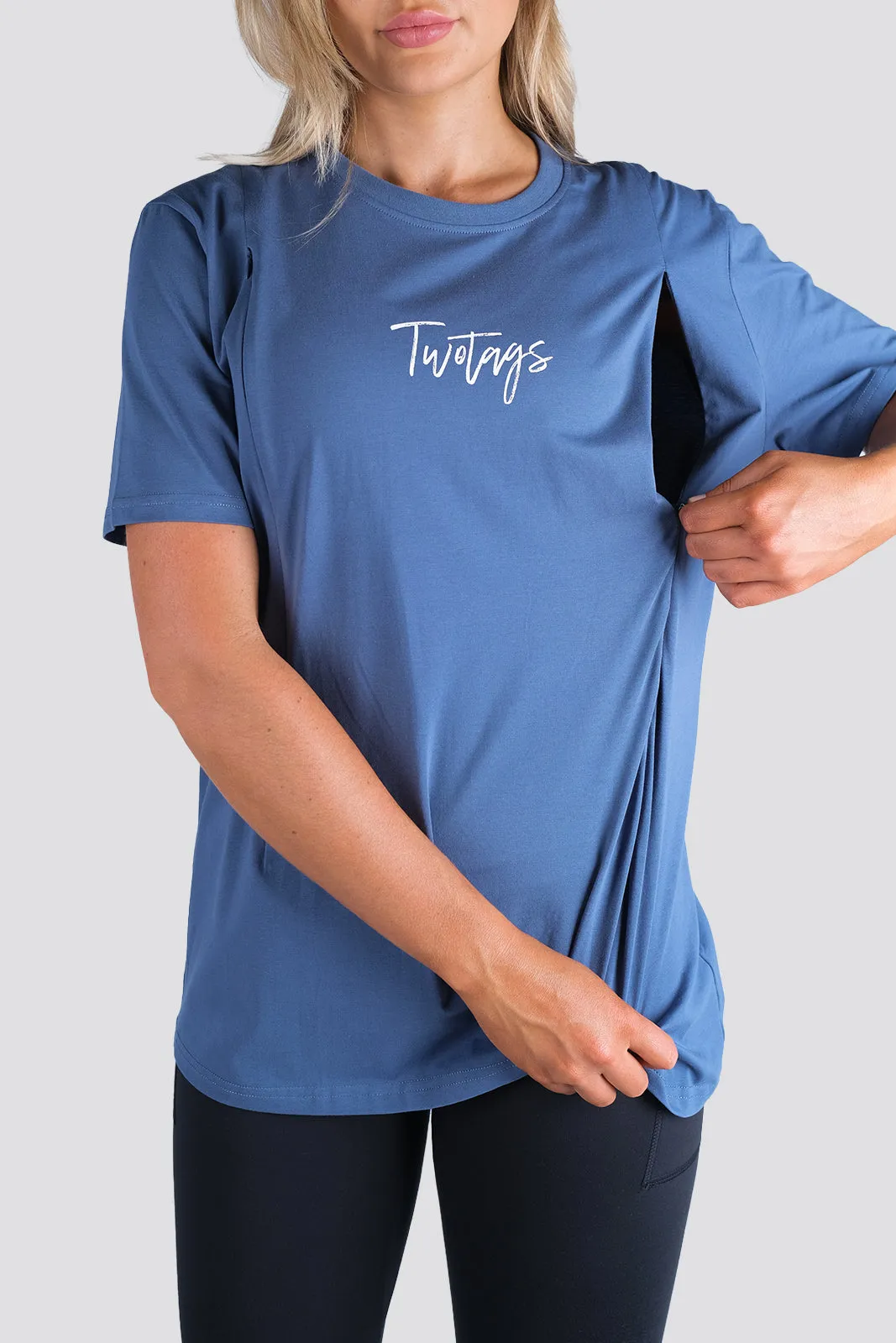 Essential Feeding T-Shirt - Stone Blue