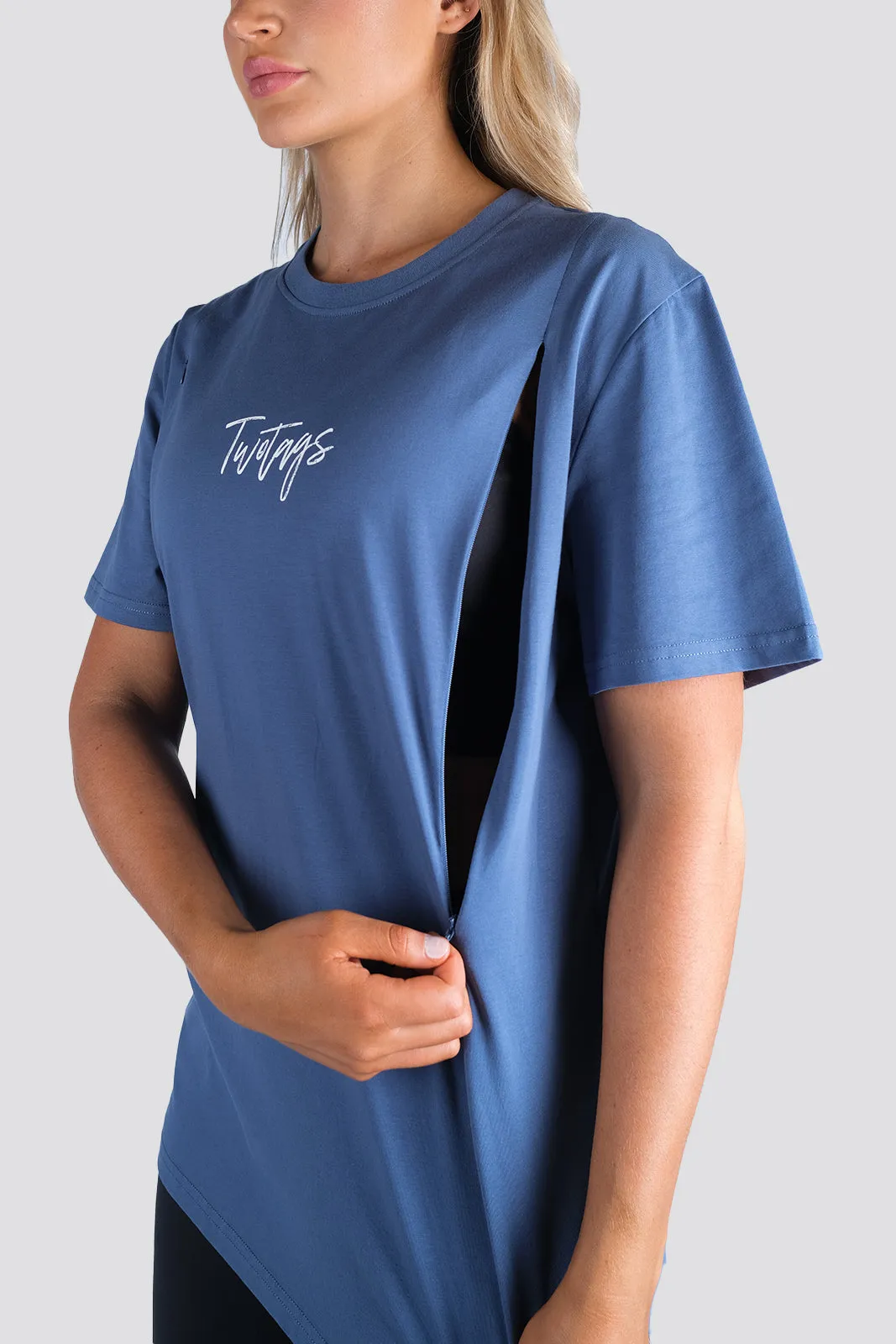 Essential Feeding T-Shirt - Stone Blue
