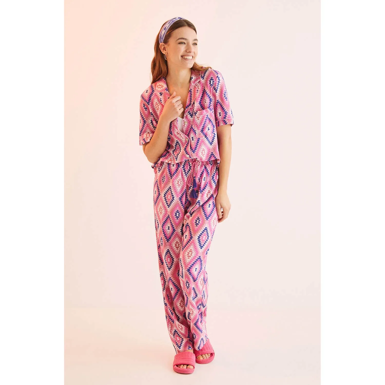 Ethnic Print Classic Pyjamas