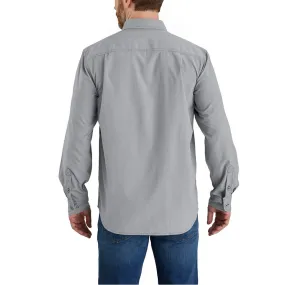 Force Relaxed Fit Lightweight Long- Sleeve Shirt - STL-Steel | Carhartt 105291