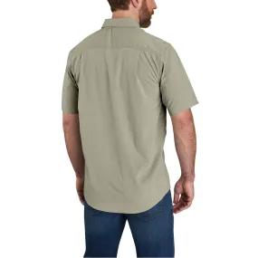 Force Relaxed Fit Lightweight Short-Sleeve Shirt - 391-Burnt Olive | Carhartt 105292