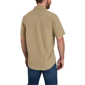 Force Relaxed Fit Lightweight Short-Sleeve Shirt - DKH-Dark Khaki | Carhartt 105292