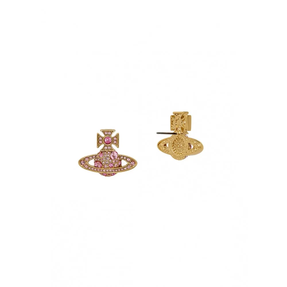 Francette Bas Relief Earrings - Gold/Pink - 62010306-02R448-CN