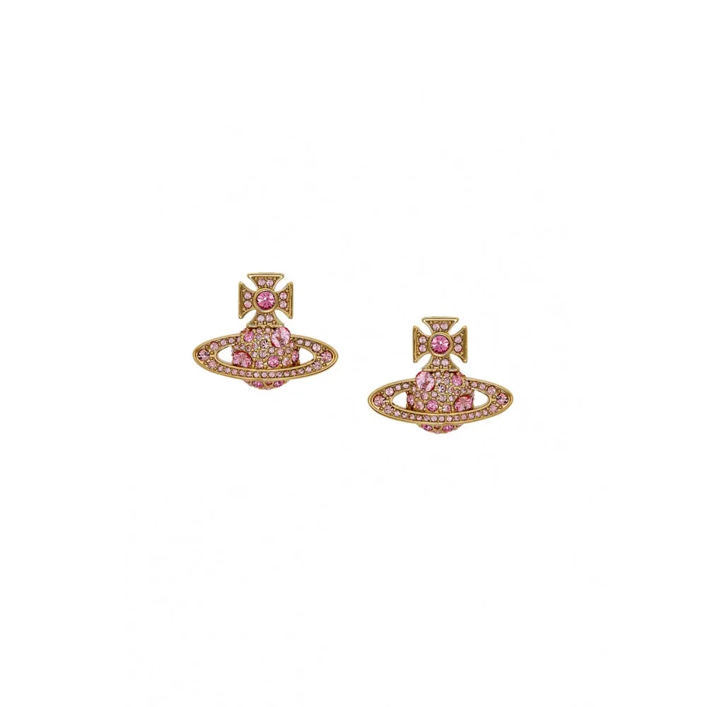 Francette Bas Relief Earrings - Gold/Pink - 62010306-02R448-CN