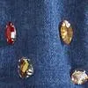 Gemstone-Embellished Denim Jacket