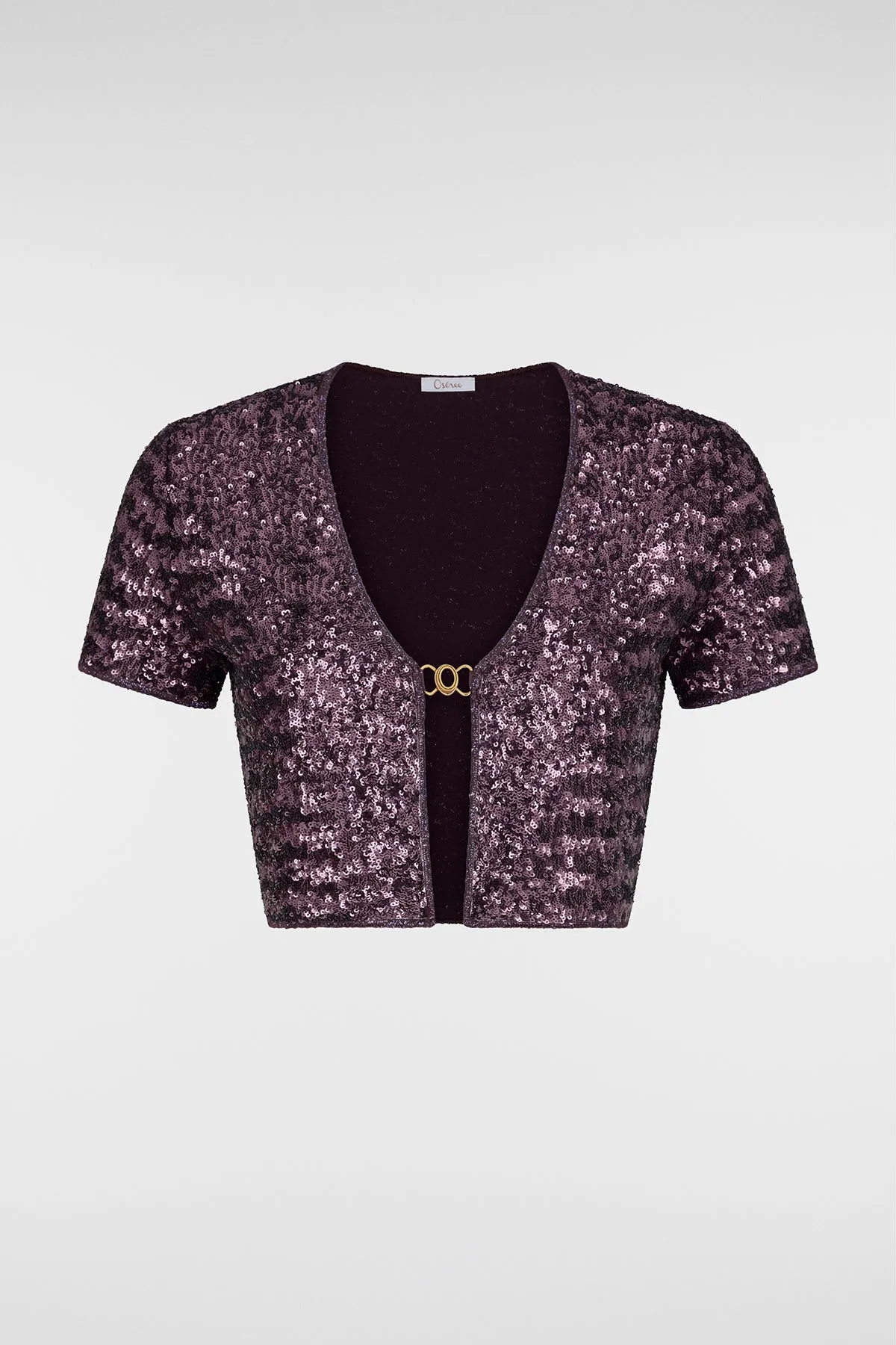 HS24 Paillettes Crop Shirt