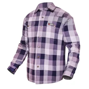 Knox FR Navy Plaid Button-Down Work Shirt