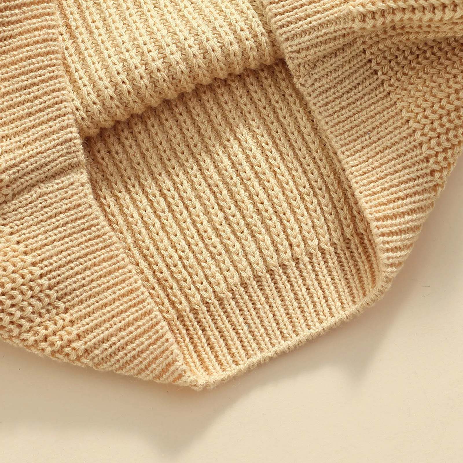 Long Sleeves Cotton Knit Sweater