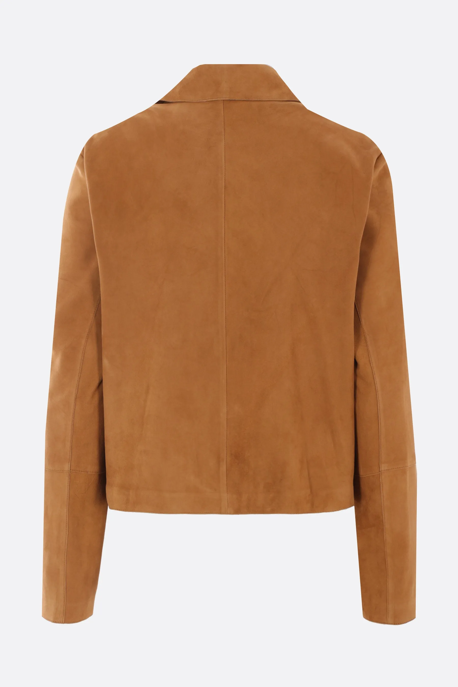 Pointed Collar Suede Jacket