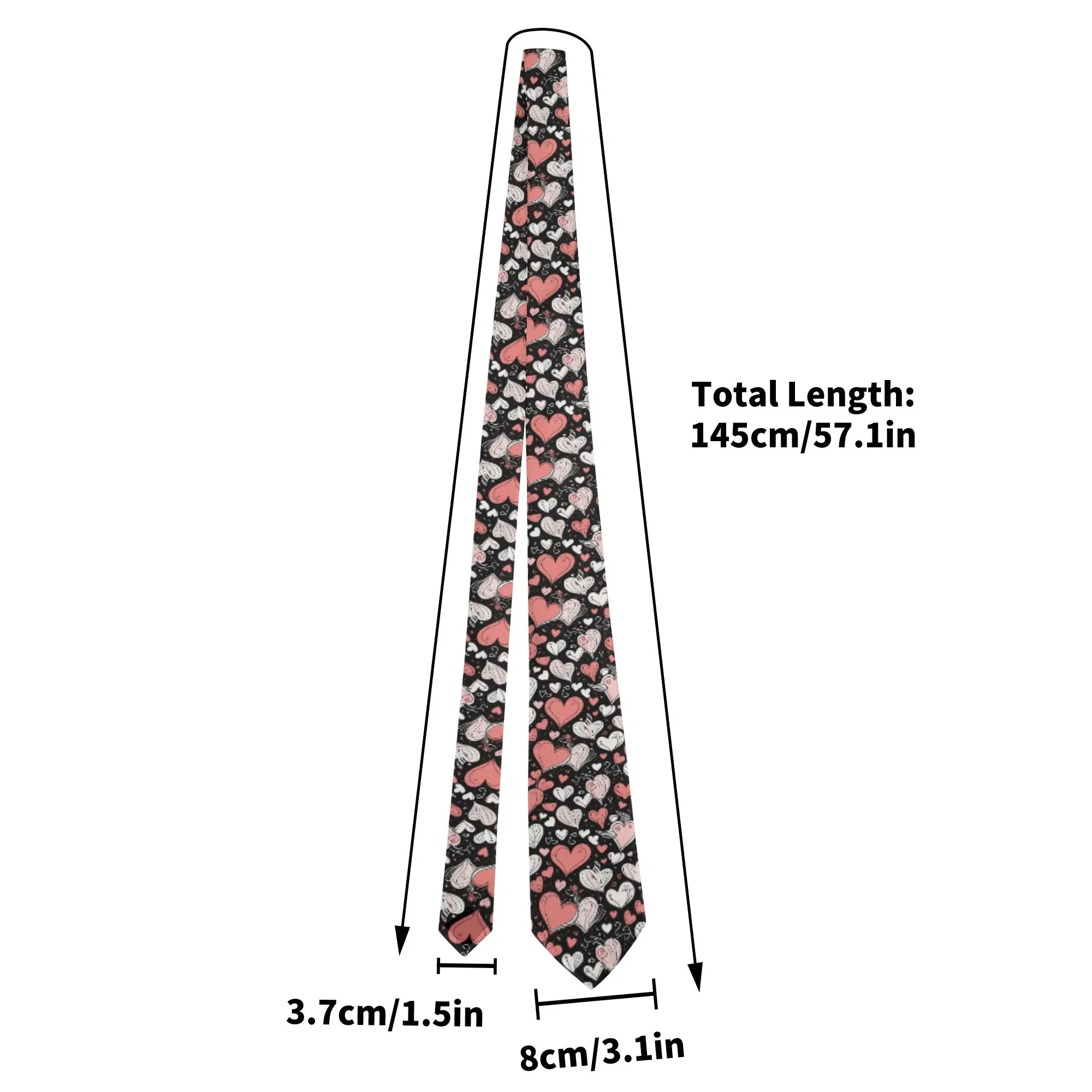 Red Hearts Necktie