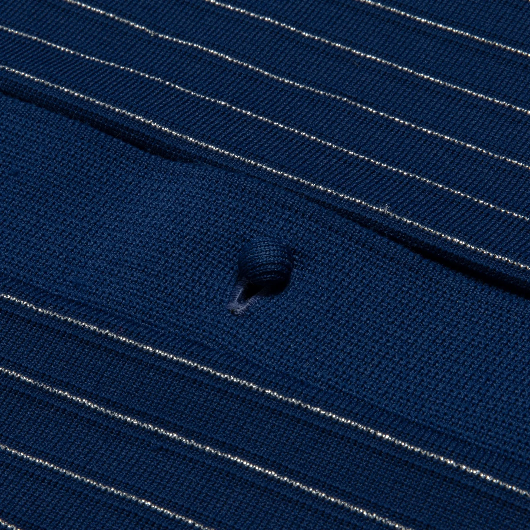 Rib Slip Stitch Oblong Collar Cardigan
