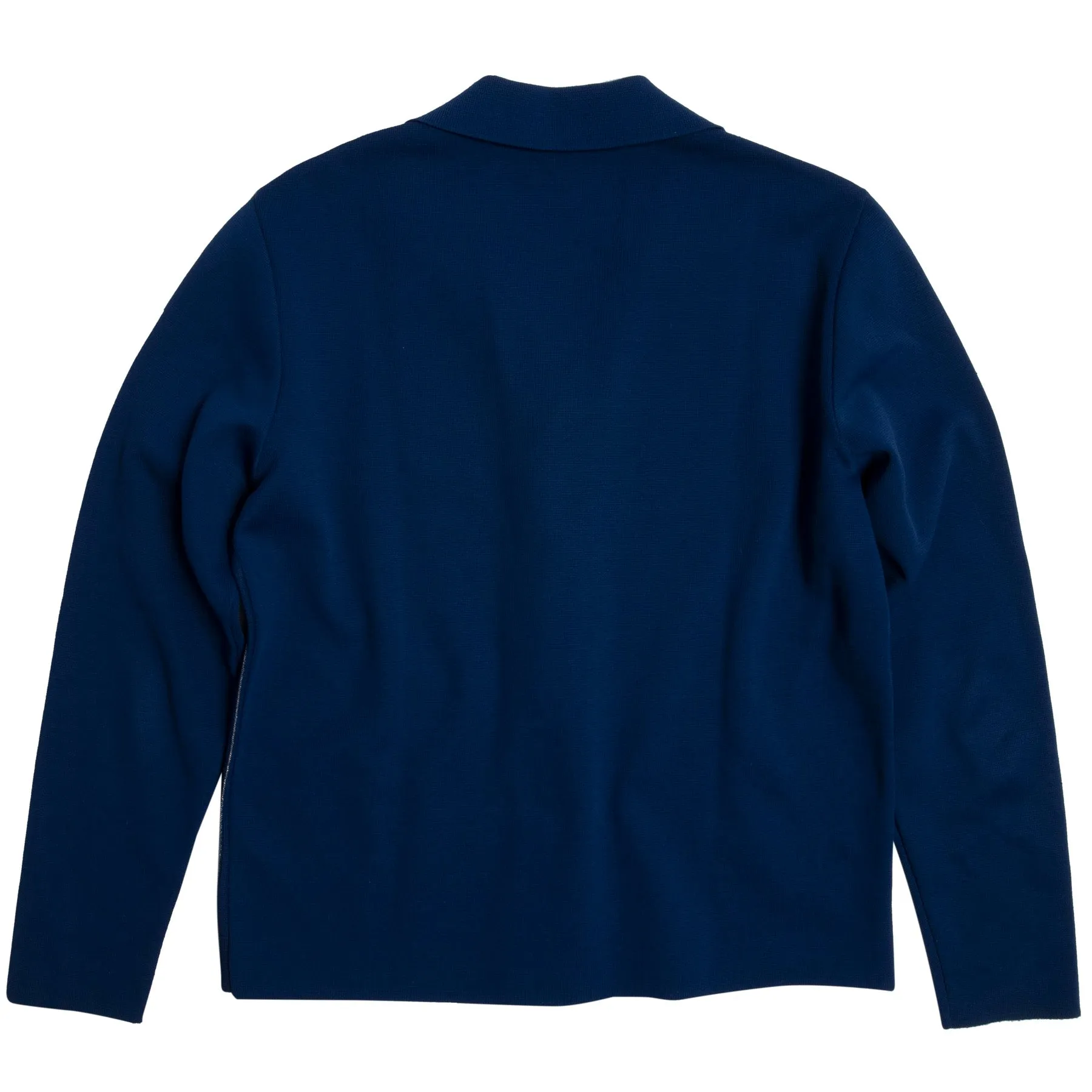 Rib Slip Stitch Oblong Collar Cardigan