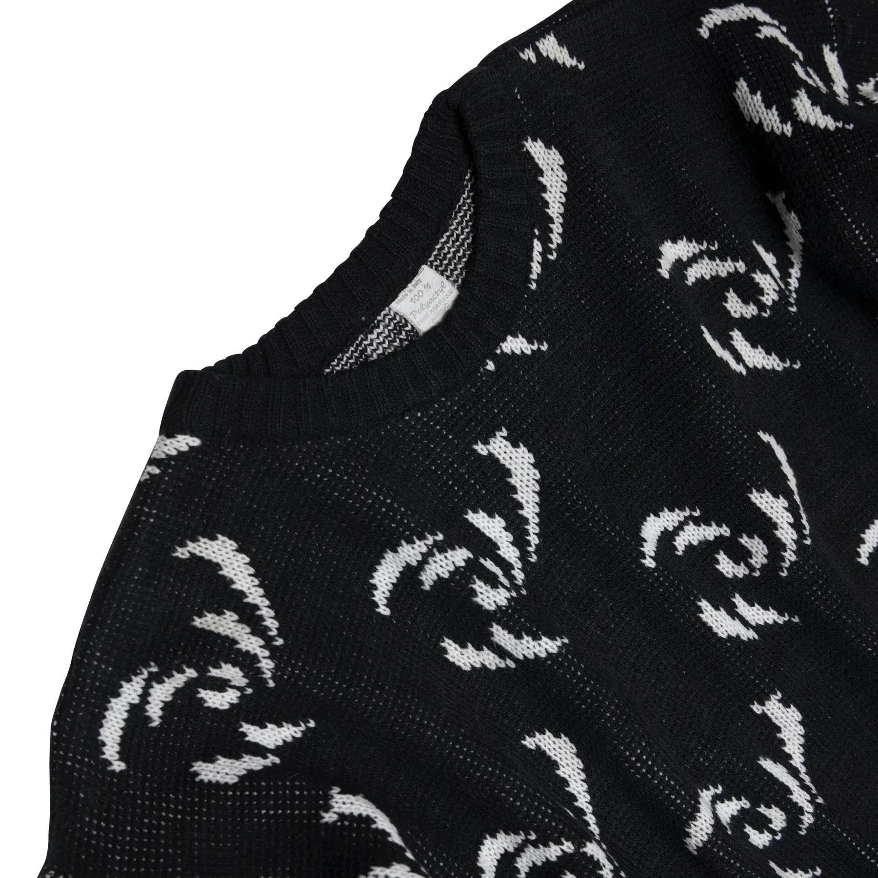 Rose Stranded Jacquard Stockinette Stitch Jumper
