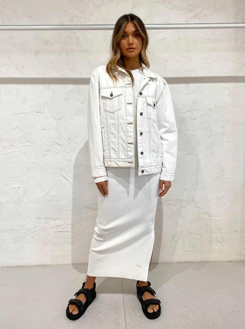 Sir Denim Jacket in Ivory