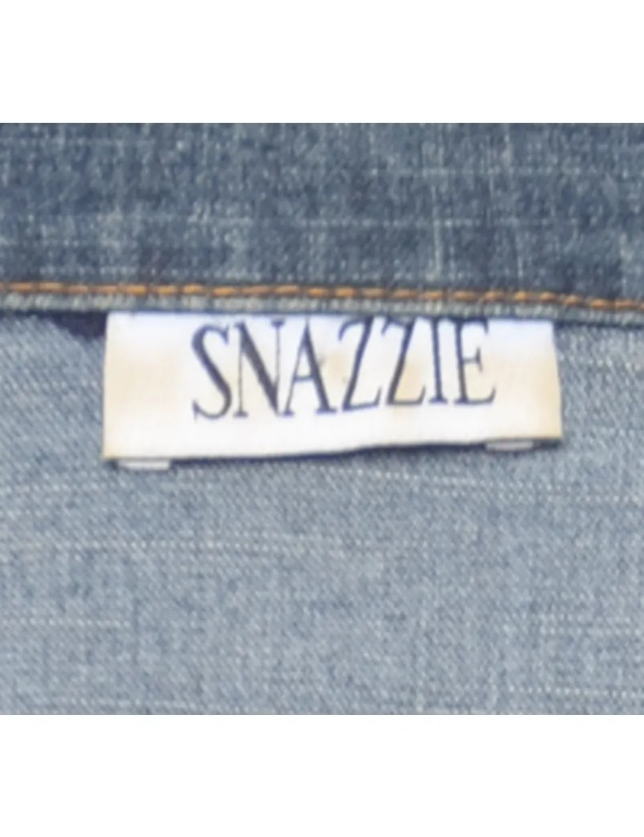 Studded Denim Jacket - L