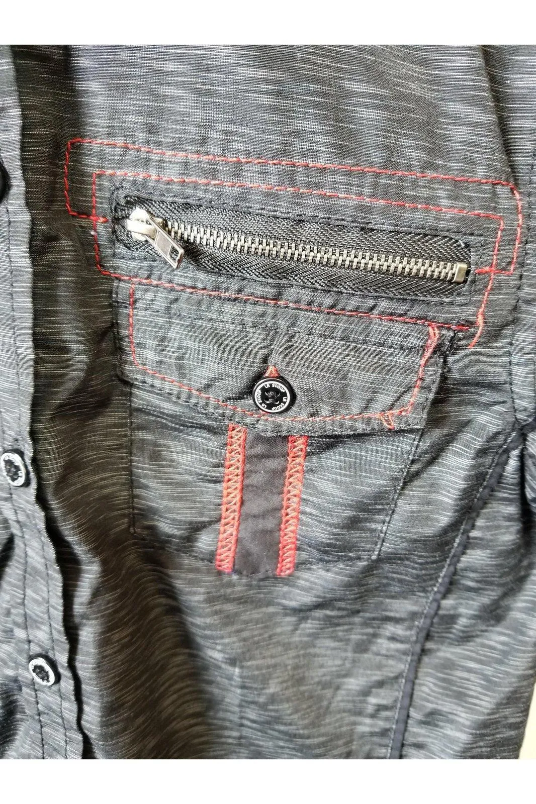 Unbranded boys black, button down shirt size 8