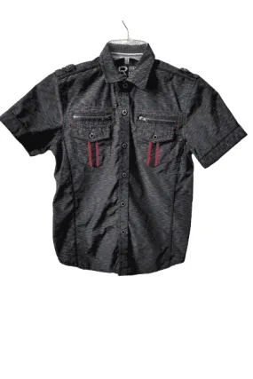 Unbranded boys black, button down shirt size 8
