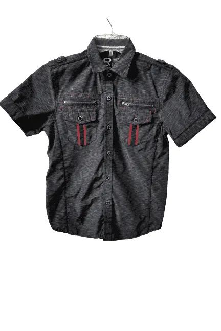 Unbranded boys black, button down shirt size 8