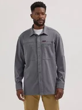 WRANGLER ATG TECHNO KNIT SHIRT GRANITE